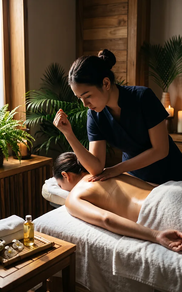 นวดกล้ามเนื้อลึก บริการนวดนอกสถานที่ภูเก็ต Linly Massage