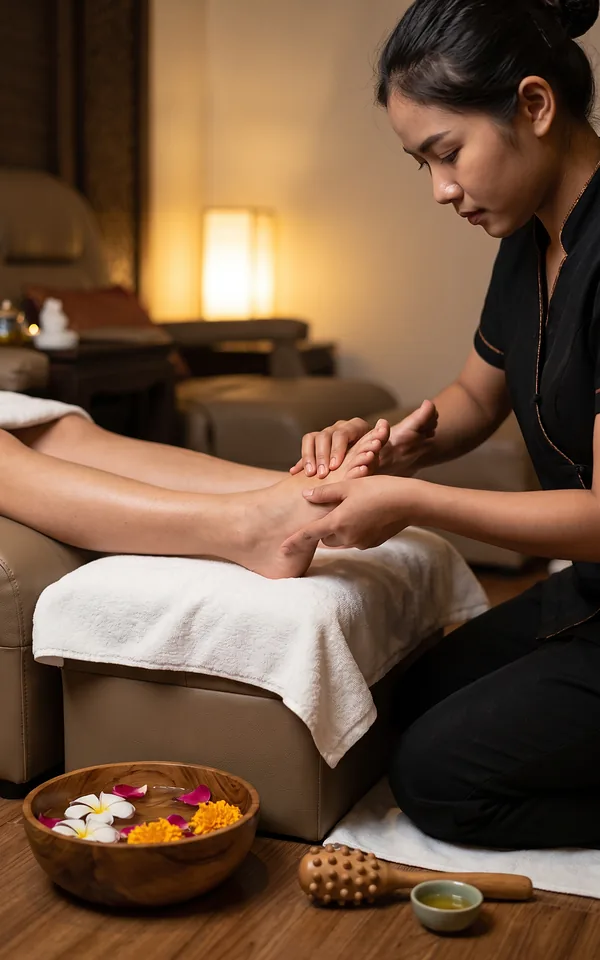 นวดเท้ากดจุดสะท้อน บริการนวดนอกสถานที่ภูเก็ต Linly Massage